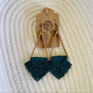 Handmade macrame earrings
